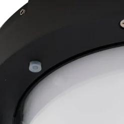 Lucande LED-aurinkopöytävalaisin Tilena, pyöreä, musta, himmennettävä