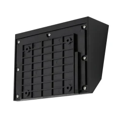 Lucande LED-aurinkoseinävalaisin Dava, 14 cm korkea, alumiini, anturi
