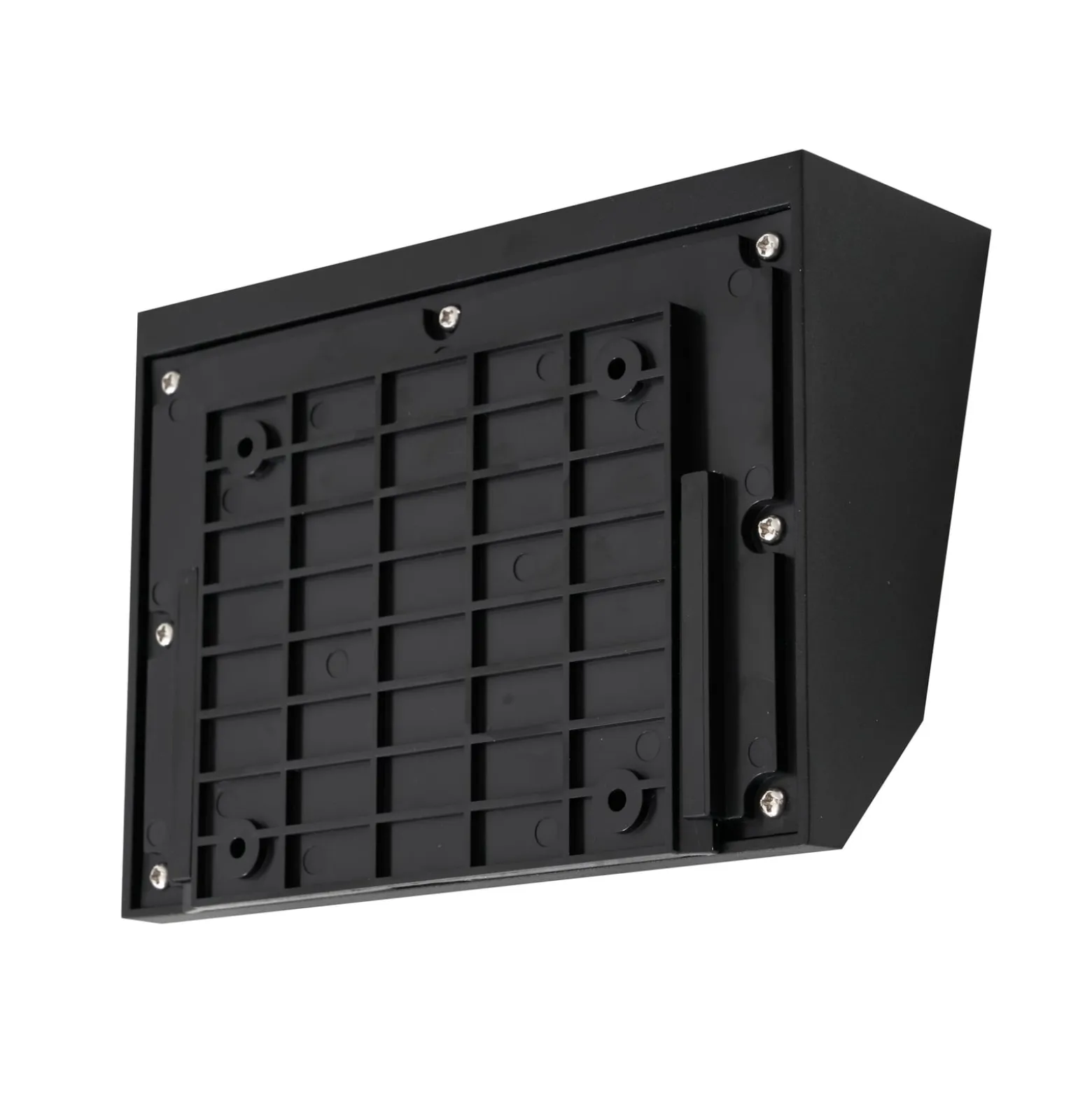 Lucande LED-aurinkoseinävalaisin Dava, 14 cm korkea, alumiini, anturi
