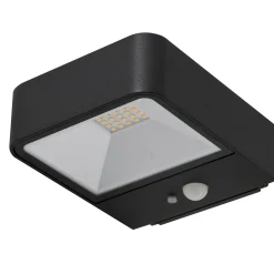 Lucande LED aurinko ulkoseinävalaisin Dava, korkeus 5 cm, anturi