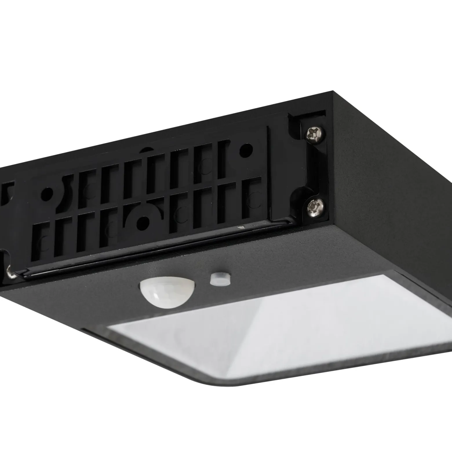 Lucande LED aurinko ulkoseinävalaisin Dava, korkeus 5 cm, anturi