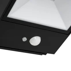 Lucande LED aurinko ulkoseinävalaisin Dava, korkeus 5 cm, anturi