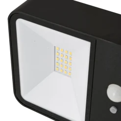 Lucande LED aurinko ulkoseinävalaisin Dava, korkeus 5 cm, anturi