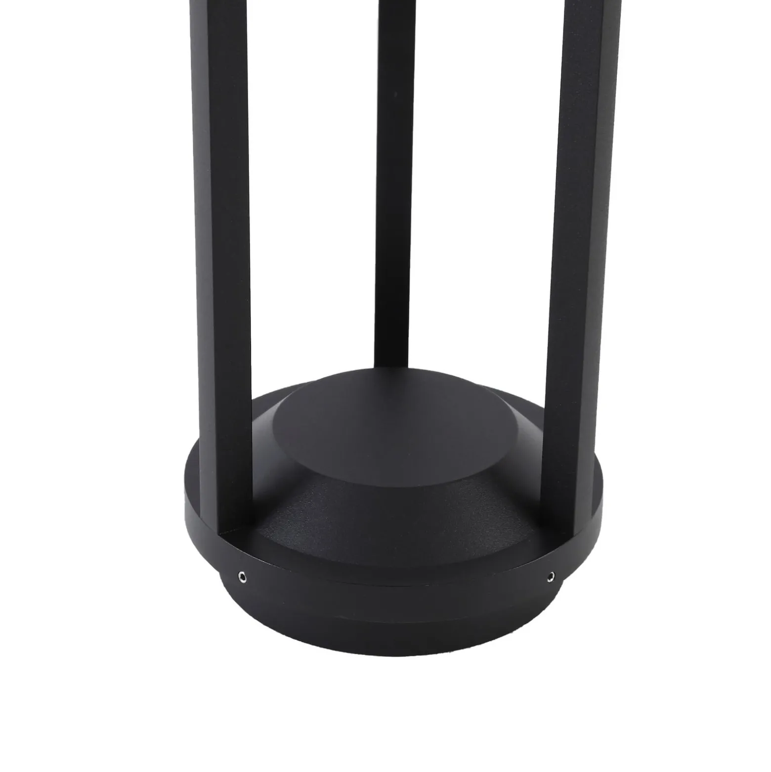 Lucande LED-aurinkovalaisin Nilea, Ø 16 cm, musta, anturi
