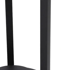 Lucande LED-aurinkovalaisin Nilea, Ø 16 cm, musta, anturi