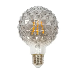 Lucande LED-globe-lamppu G95, E27 3,8 W, 1800 K, rakenne, savu
