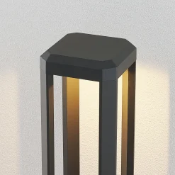 Lucande LED-jalustavalaisin Fery, antrasiitti, metalli, 50cm, IP65