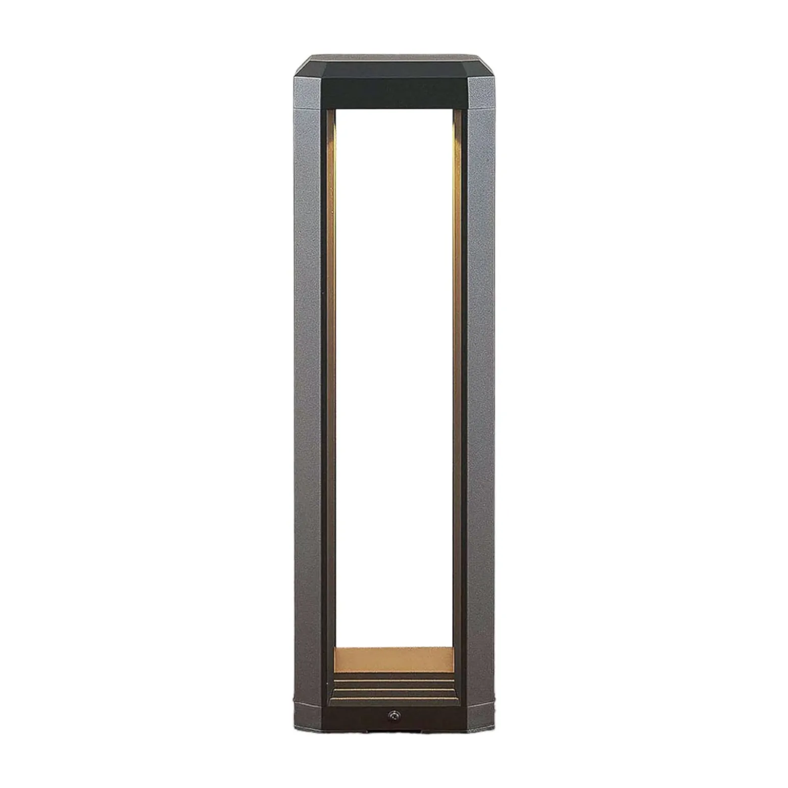 Lucande LED-jalustavalaisin Fery, antrasiitti, metalli, 50cm, IP65