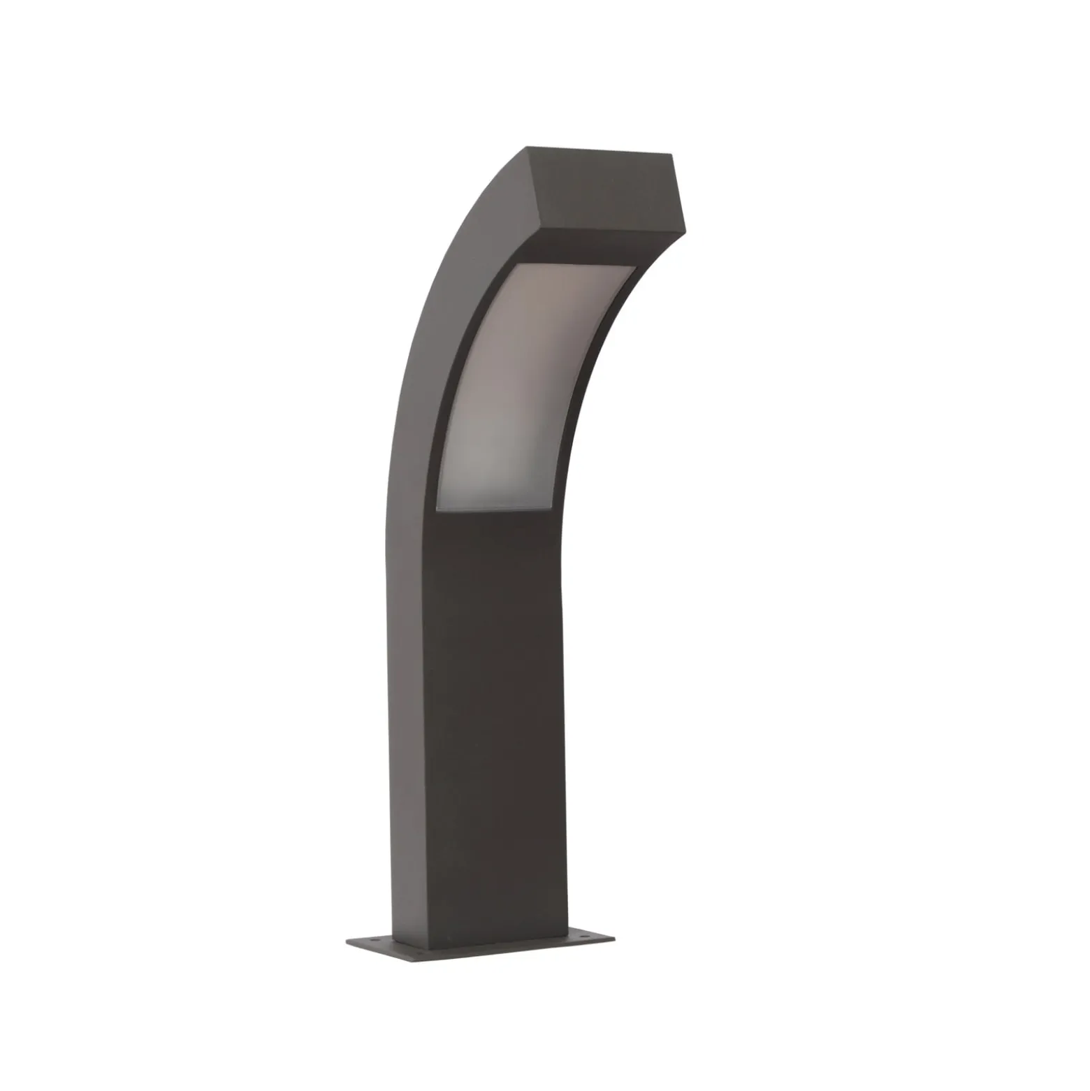 Lucande LED-jalustavalaisin Lennik, 40 cm, antrasiitti, metallia