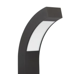 Lucande LED-jalustavalaisin Lennik, 40 cm, antrasiitti, metallia