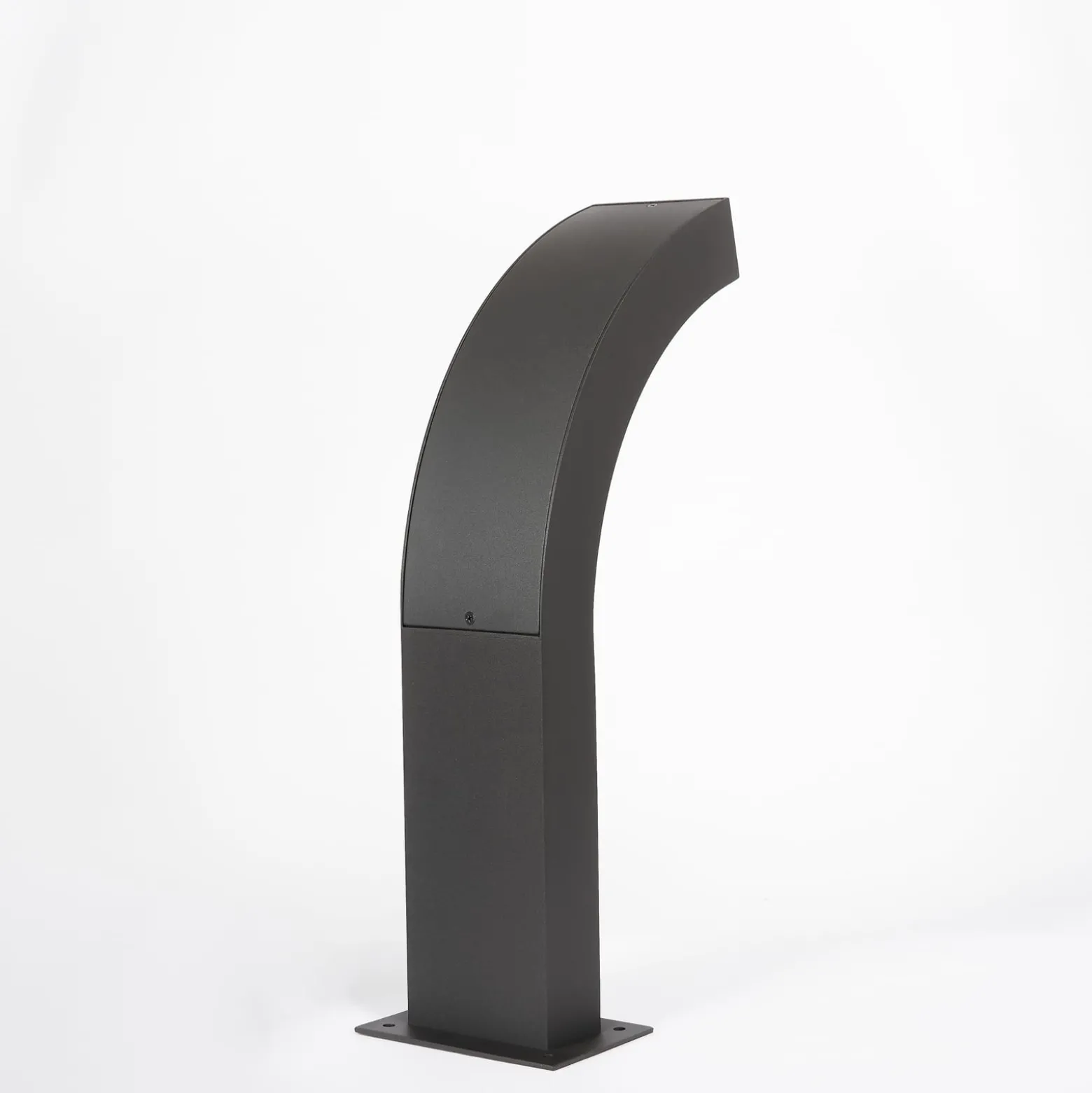 Lucande LED-jalustavalaisin Lennik, 40 cm, antrasiitti, metallia