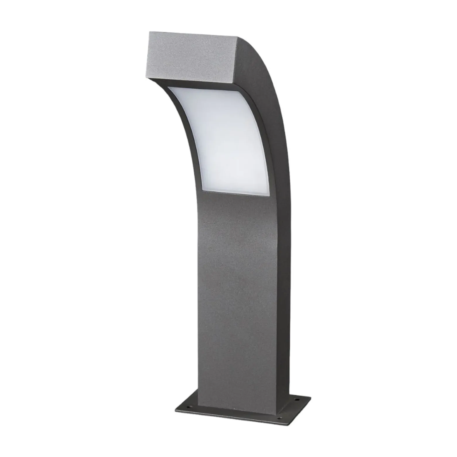 Lucande LED-jalustavalaisin Lennik, 40 cm, antrasiitti, metallia