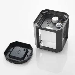 Lucande LED jalustavalaisin Serenella, antrasiitti, metalli, 27cm