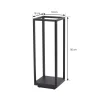 Lucande LED jalustavalaisin Thorvid, korkeus 50 cm, musta