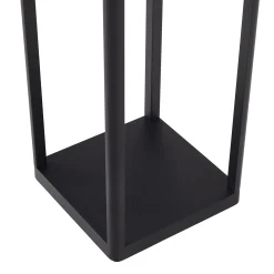 Lucande LED jalustavalaisin Thorvid, korkeus 50 cm, musta