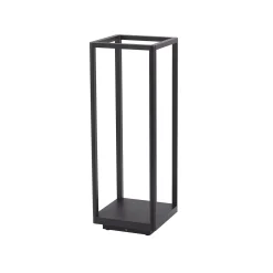 Lucande LED jalustavalaisin Thorvid, korkeus 50 cm, musta