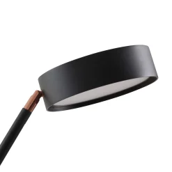 Lucande LED-kaarivalaisin Boga, musta, metalli, himmennettävä