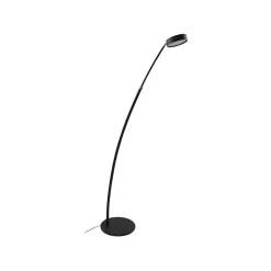 Lucande LED-kaarivalaisin Boga, musta, metalli, himmennettävä