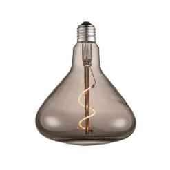 Lucande LED-kartiolamppu, E27 4 W, savu, halkaisija 14 cm, 1800 K