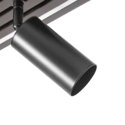 Lucande LED-kattokohdevalo Tiron, 5-lamppuinen, 100 cm, tammi