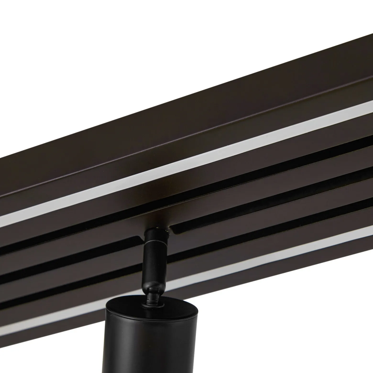 Lucande LED-kattokohdevalo Tiron, 5-lamppuinen, 100 cm, tammi