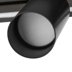 Lucande LED-kattokohdevalo Tiron, 5-lamppuinen, 100 cm, tammi