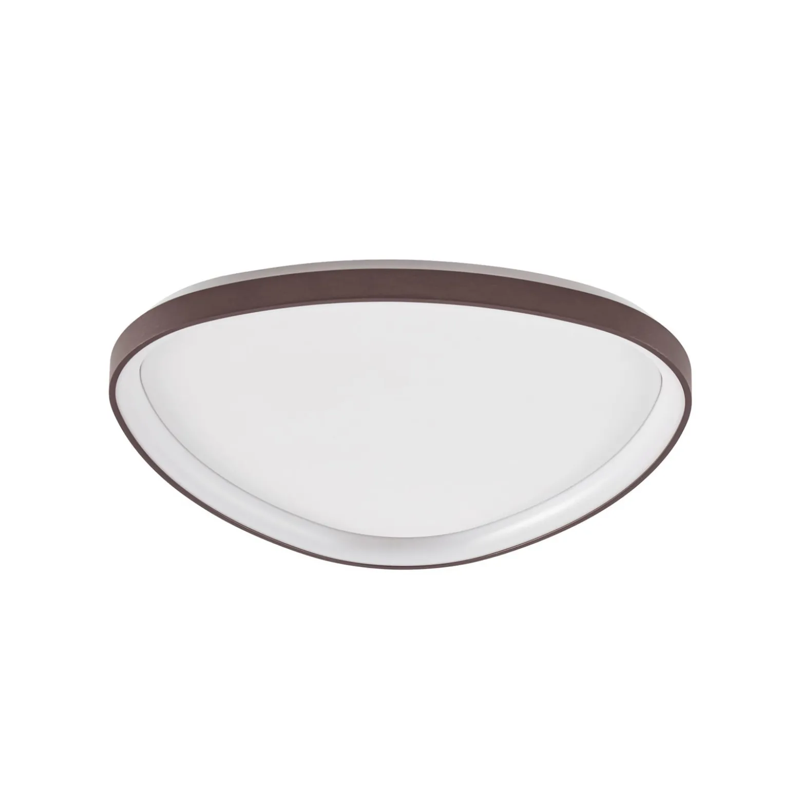 Lucande LED-kattovalaisin Asken, 61 cm, ruskea, CCT, himmennettävä