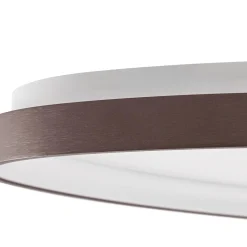 Lucande LED-kattovalaisin Asken, 61 cm, ruskea, CCT, himmennettävä