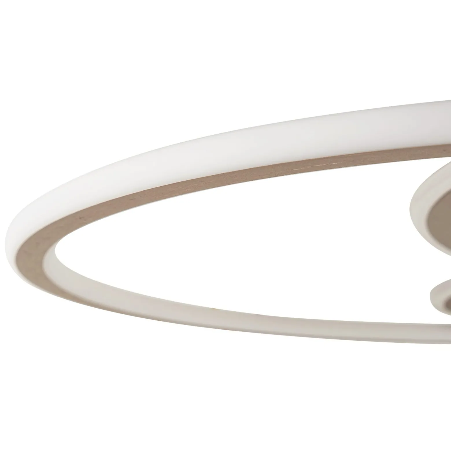 Lucande LED-kattovalaisin Circulo, kahvinruskea, CCT, himmennettävä