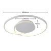 Lucande LED-kattovalaisin Enesa, 63 cm, CCT, kaukosäädin, himmennettävä