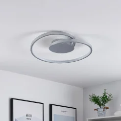 Lucande LED-kattovalaisin Enesa, Ø 46 cm, 2700 K, himmennettävä