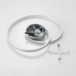 Lucande LED-kattovalaisin Enesa, Ø 46 cm, 2700 K, himmennettävä