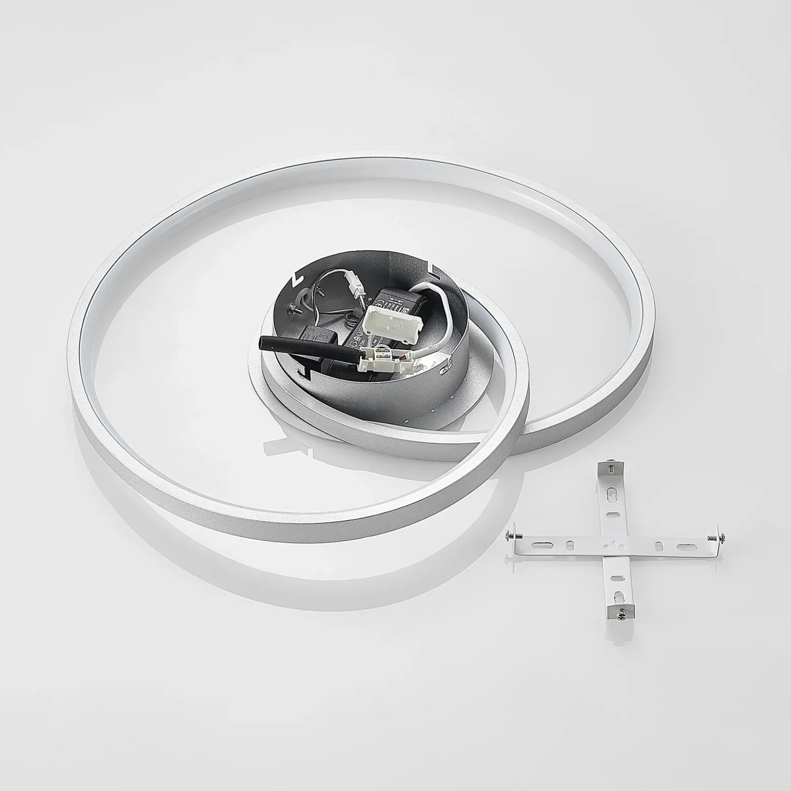 Lucande LED-kattovalaisin Enesa, Ø 46 cm, 2700 K, himmennettävä