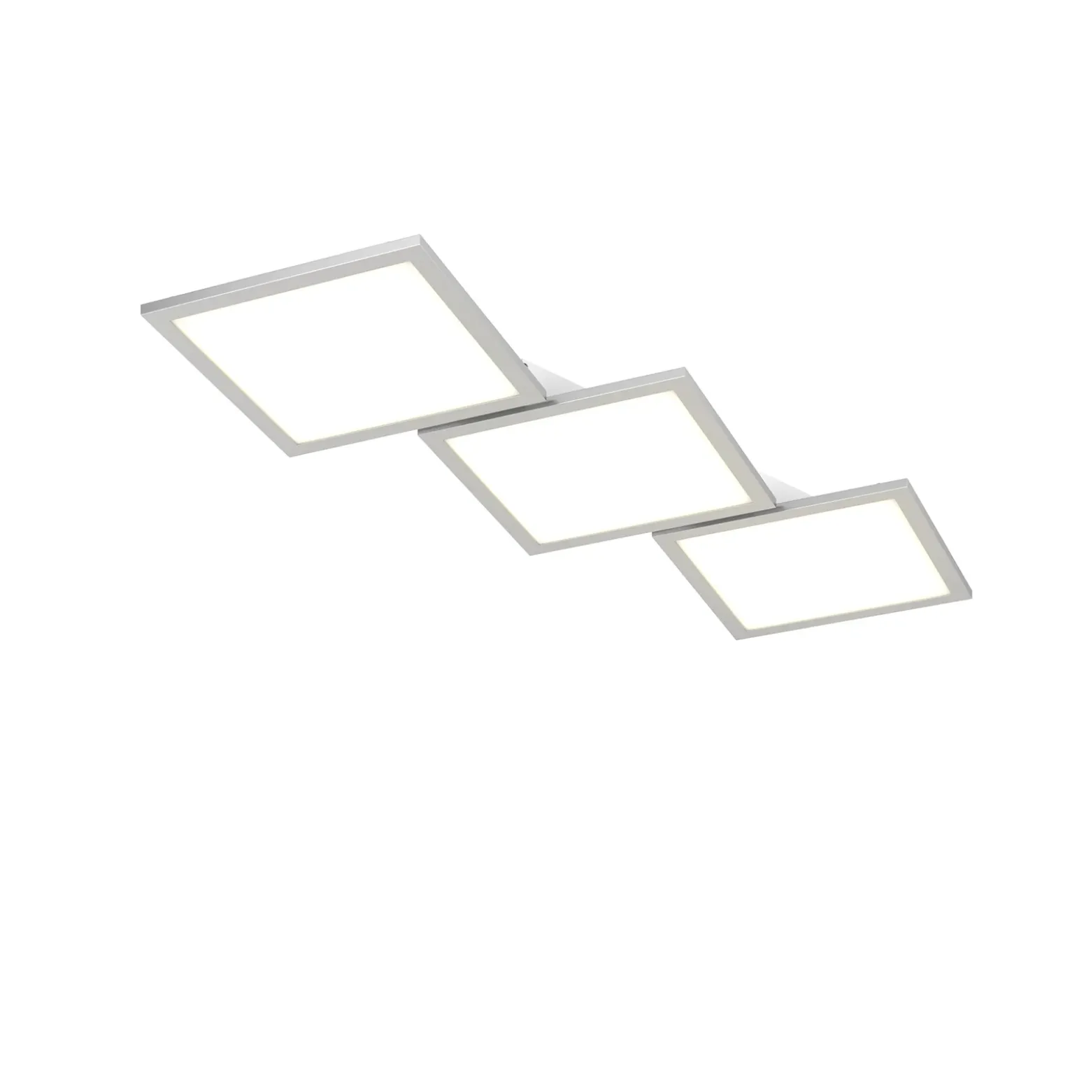 Lucande LED-kattovalaisin Ilira, 3-valo, hopea, CCT, himmennettävä