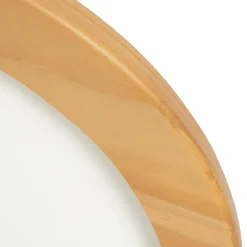 Lucande LED-kattovalaisin Joren, Ø 38 cm, puu, CCT, kaukosäädin