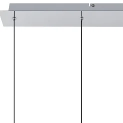Lucande LED-kattovalaisin Korvitha, 5-valo, harmaa, lasi
