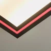 Lucande LED-kattovalaisin Leicy, musta, 34 cm, RGB, CCT
