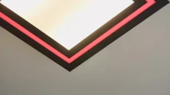 Lucande LED-kattovalaisin Leicy, musta, 34 cm, RGB, CCT