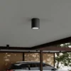 Lucande LED-kattovalaisin Meret, pyöreä, antrasiitti, metallia