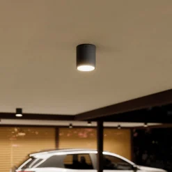 Lucande LED-kattovalaisin Meret, pyöreä, antrasiitti, metallia