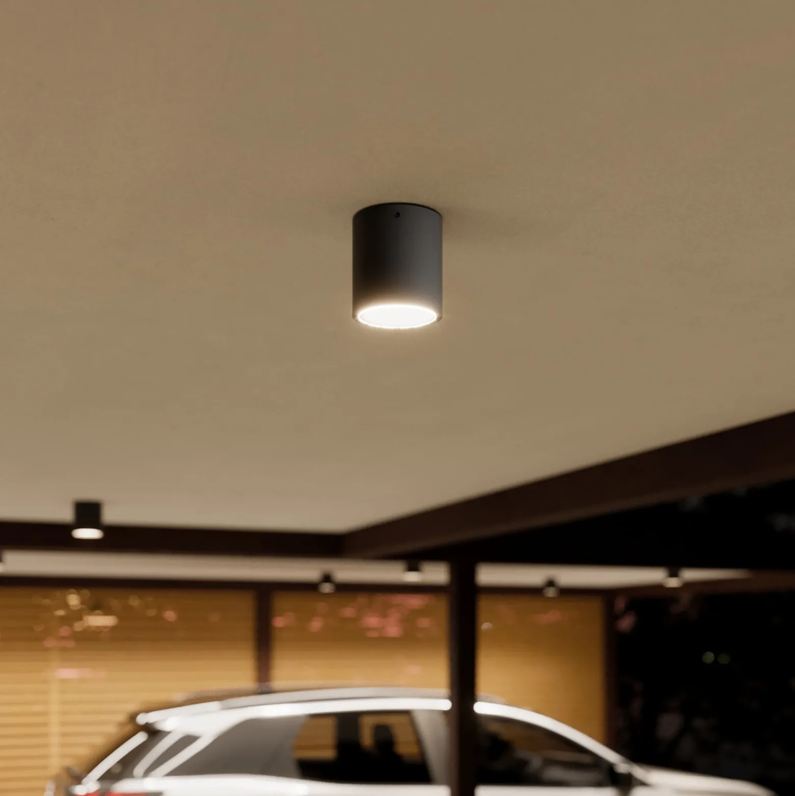 Lucande LED-kattovalaisin Meret, pyöreä, antrasiitti, metallia