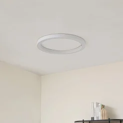 Lucande LED-kattovalaisin Neor, valkoinen, Ø 60 cm, CCT, himmennettävä