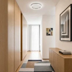 Lucande LED-kattovalaisin Rotundo, halkaisija 40 cm, alumiini, himmennettävä
