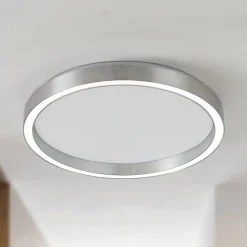 Lucande LED-kattovalaisin Rotundo, halkaisija 40 cm, alumiini, himmennettävä