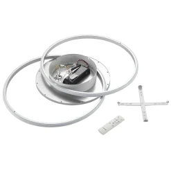 Lucande LED-kattovalaisin Senne, CCT, hopea, metallia