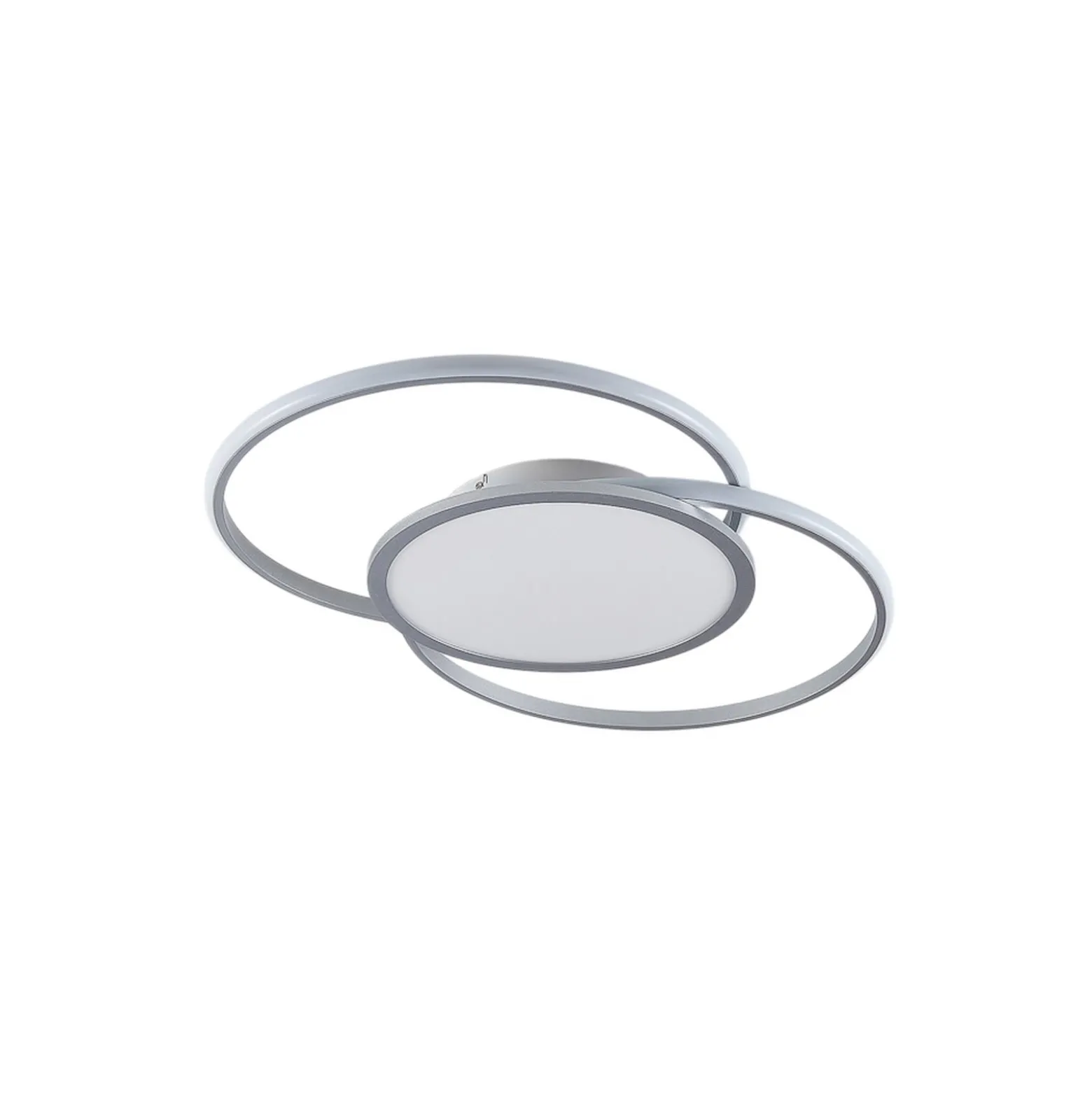 Lucande LED-kattovalaisin Senne, CCT, hopea, metallia