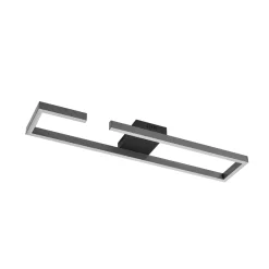 Lucande LED-kattovalaisin Yvor, 100 cm, musta, alumiinia