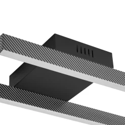 Lucande LED-kattovalaisin Yvor, 100 cm, musta, alumiinia