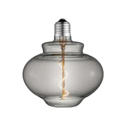 Lucande LED-kellolamppu, E27 4 W, halkaisija 16 cm, 1800 K, savu