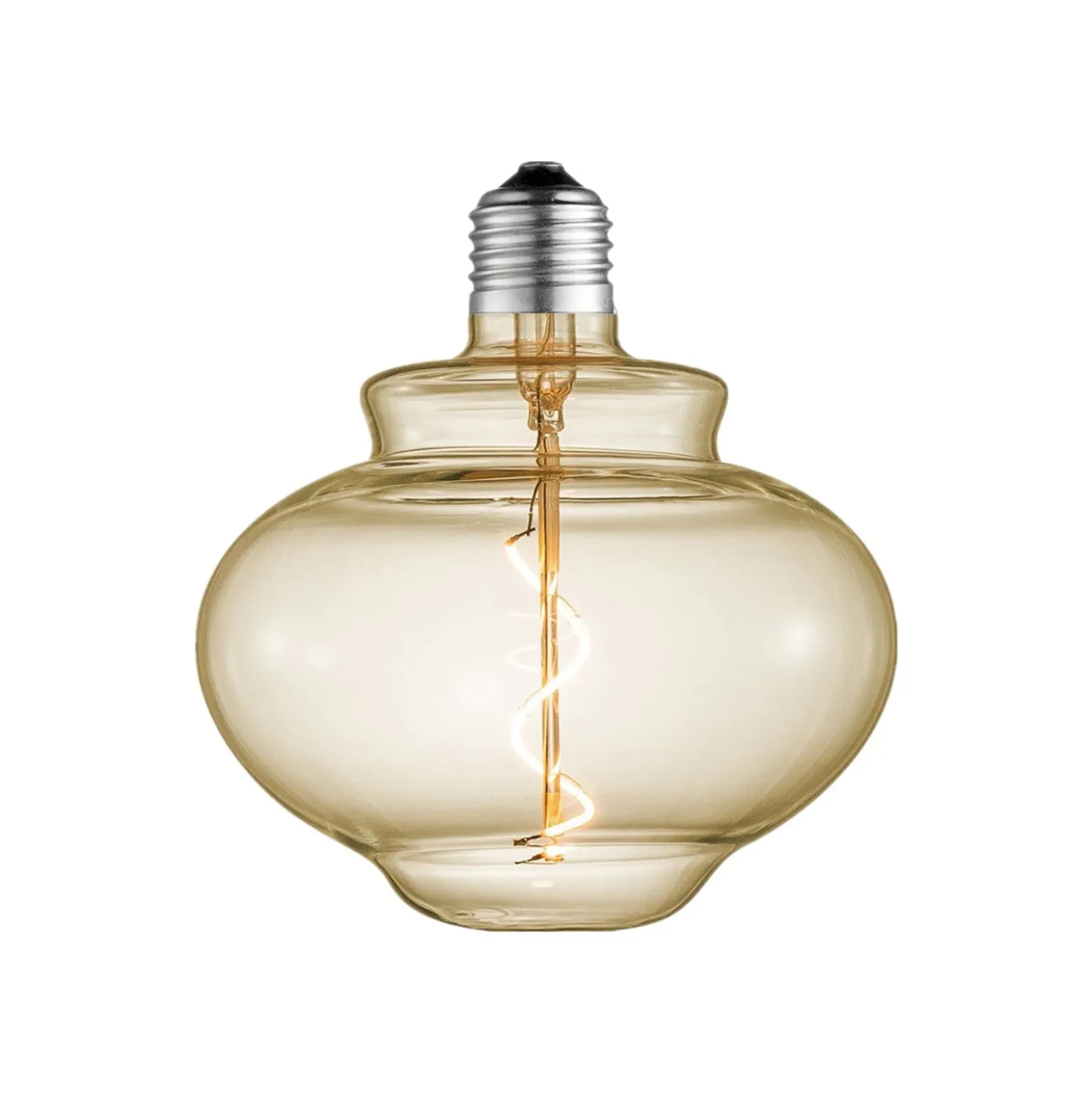 Lucande LED-kellovalaisin, E27 4 W, keltainen, Ø 16 cm, 2700 K
